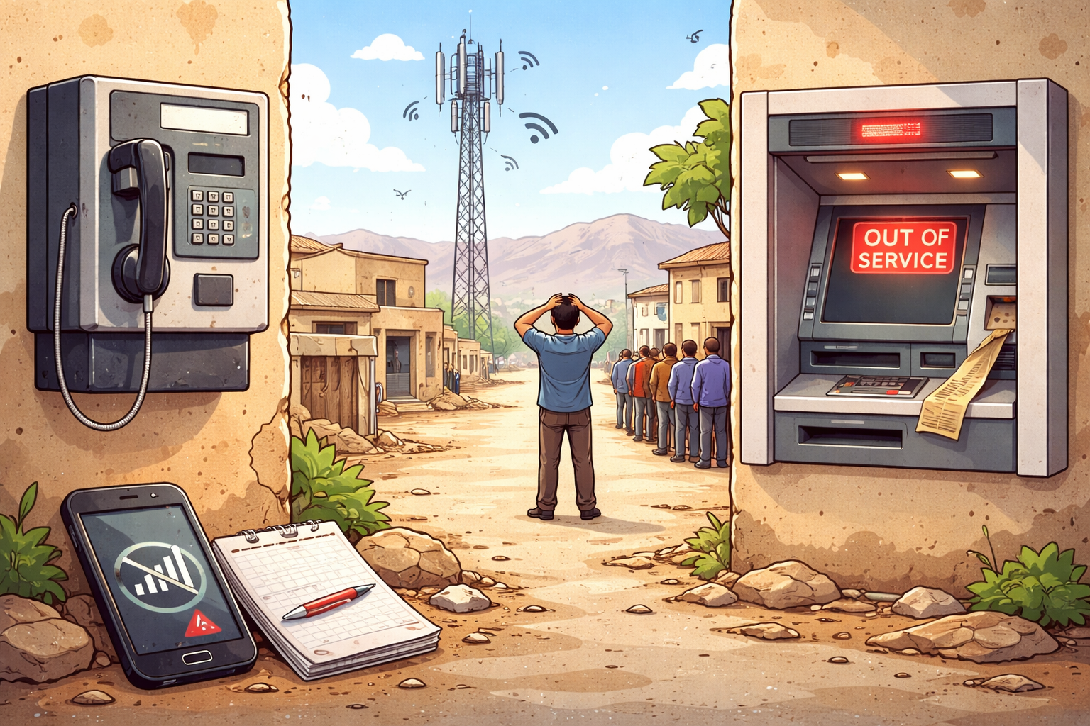 "چالشهای زیرساختی شهرک قدس ایلام؛ شهروندان از کمبود خدمات مخابراتی و بانکی ناراضیاند" “چالشهای زیرساختی شهرک قدس ایلام؛ شهروندان از کمبود خدمات مخابراتی و بانکی ناراضیاند”