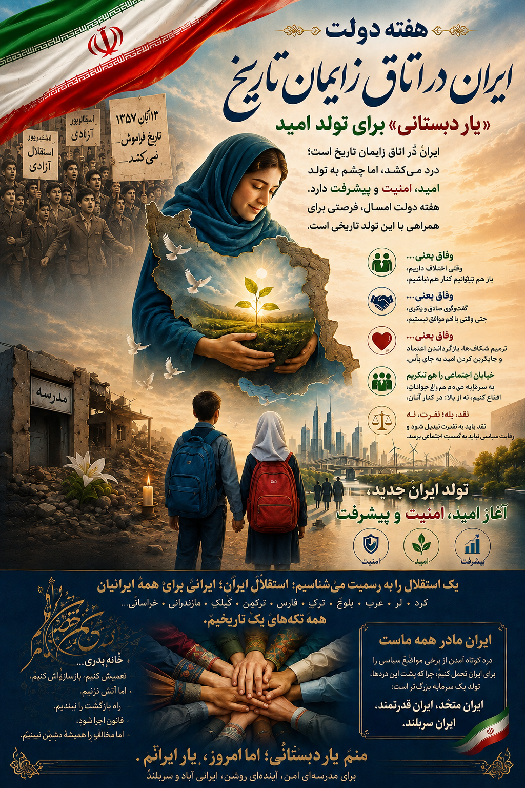هفته دولت؛ ایران در اتاق زایمان تاریخ؛ «یار دبستانی» برای تولد امید هفته دولت؛ ایران در اتاق زایمان تاریخ؛ «یار دبستانی» برای تولد امید